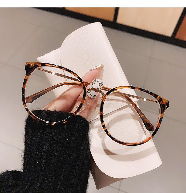 

Очки против синего света, большие круглые очки с леопардовым принтом, женские и мужские модные металлические очки для дальнозоркости, оптические очки для чтения +1,75 0