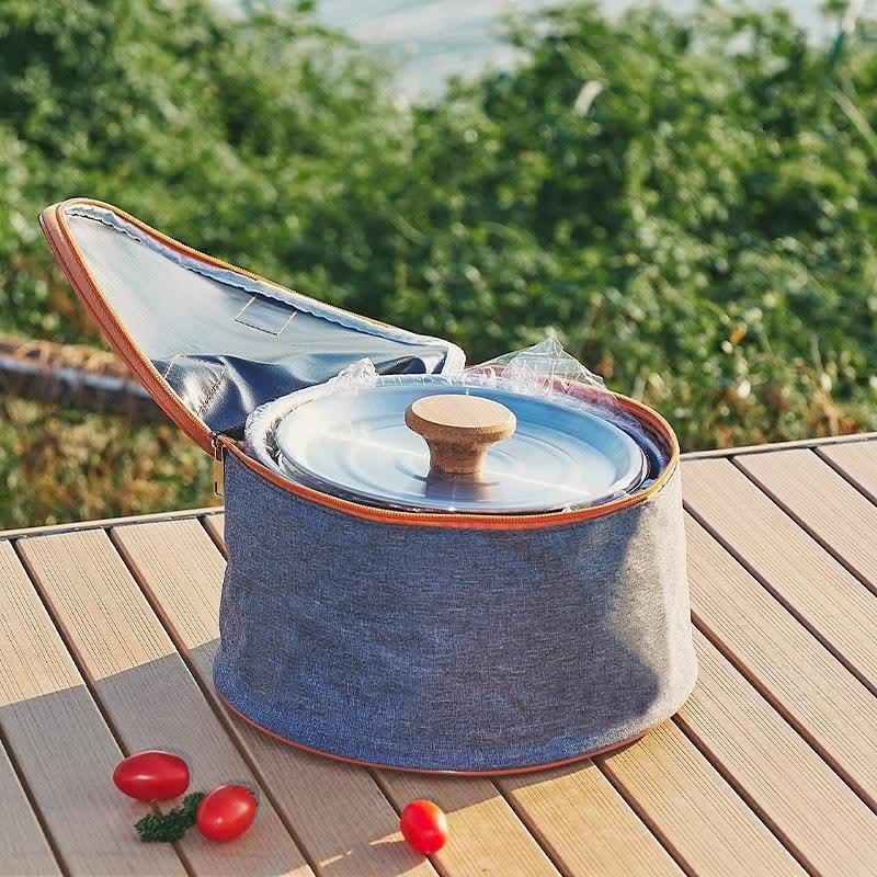 Portable 304 Stainless Steel Camping Cookware Set