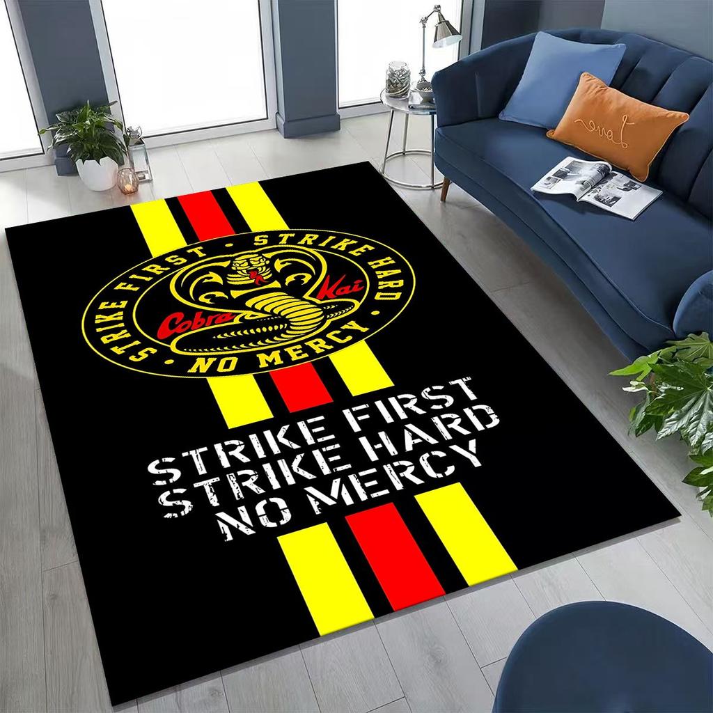 3D Cobra Kai Karate Daniel LaRusso Johnny Art Rug for Bedroom Living Room Sofa Home Doormat Decor, Large Kids Non-slip Floor Mat