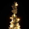Pop Up Christmas Tree Artificial Snow Frosted with 50 LEDs 120 cm