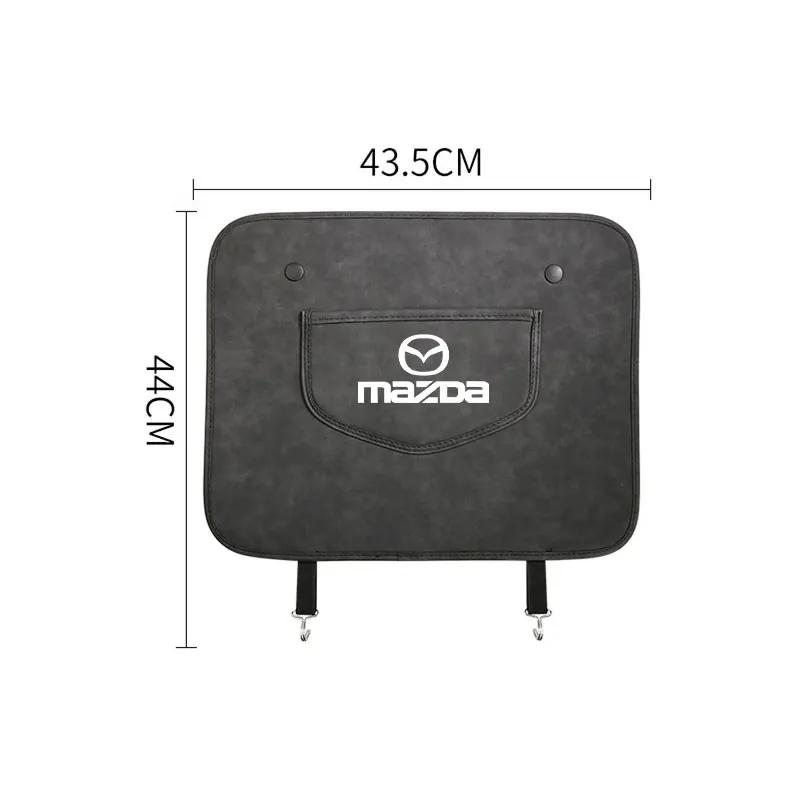 For Mazda Car Seat Back Anti Kick Pad Protector Mat Interior Accessories For Mazda Axela Atenza CX9 MX3 MX5 RX8 RX7 MX30 CX30 Ca
