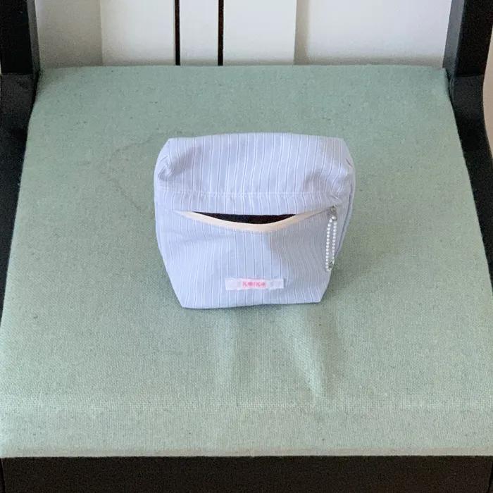 pocket pouch - blue stripe