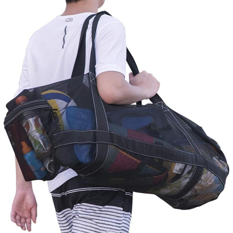 High Grade Quick Dry Mesh Duffel Bag Foldable Design Lightweight Shoulder Strap Water Sports Equipment Bag for Travel