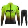 Team Autumn Cycling Jersey Bib Pants Set Ropa Ciclismo Bicycle MTB Clothing Road Bike Suit Men Long Sleeve Bicicleta Set