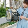 Portable Breathable Pet Shoulder Bag Transparent Foldable Pet Carrier Lightweight Large Capacity Cat Carrier Cat Handbag