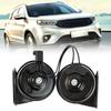 2PCS Direct Replacement Heavy Duty Auto Horns Single Plug Connection Easy Install Enhancing Sound Output  For Vehicle