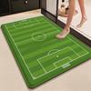 Green Soccer Field Indoor Rug Soft Nonslip Carpet For Living Room Play Area Hallway Home Party Decor Valentine'S Day Gift
