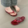 Solid Color Non-slip Leisure Couple Slippers Women Summer Beach Slippers Outdoor Women Flip Flops Breathable Beach sandals women