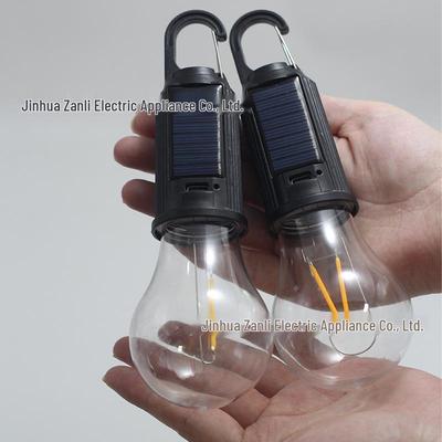 Ampoule LED Vintage Rechargeable Solaire à Lumière Chaude pour Ambiance et Camping - Idéale pour l'Éclairage de Cour
