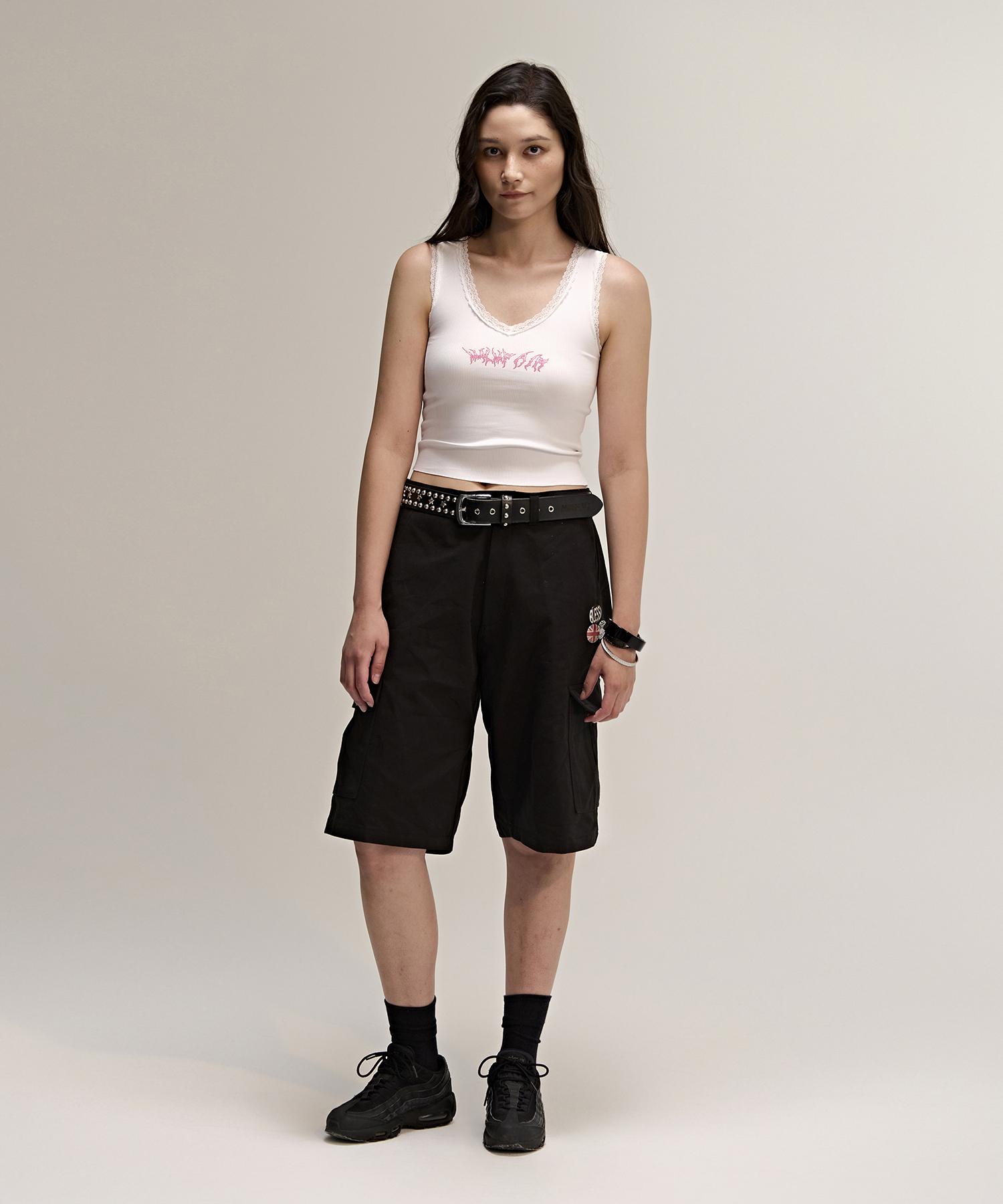 Minimal Fair Metal Logo Top White S