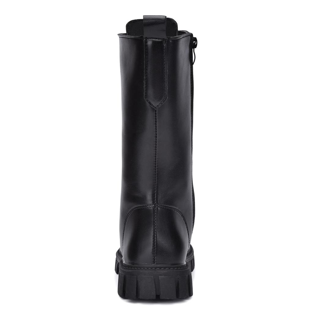 Skeblo Martin Perfect for Snow and Winter Perfect for Photo and Students Girls' Boots, Lace-Up Boots, Play, Children's Shoes, Hakama, Wear, Black,