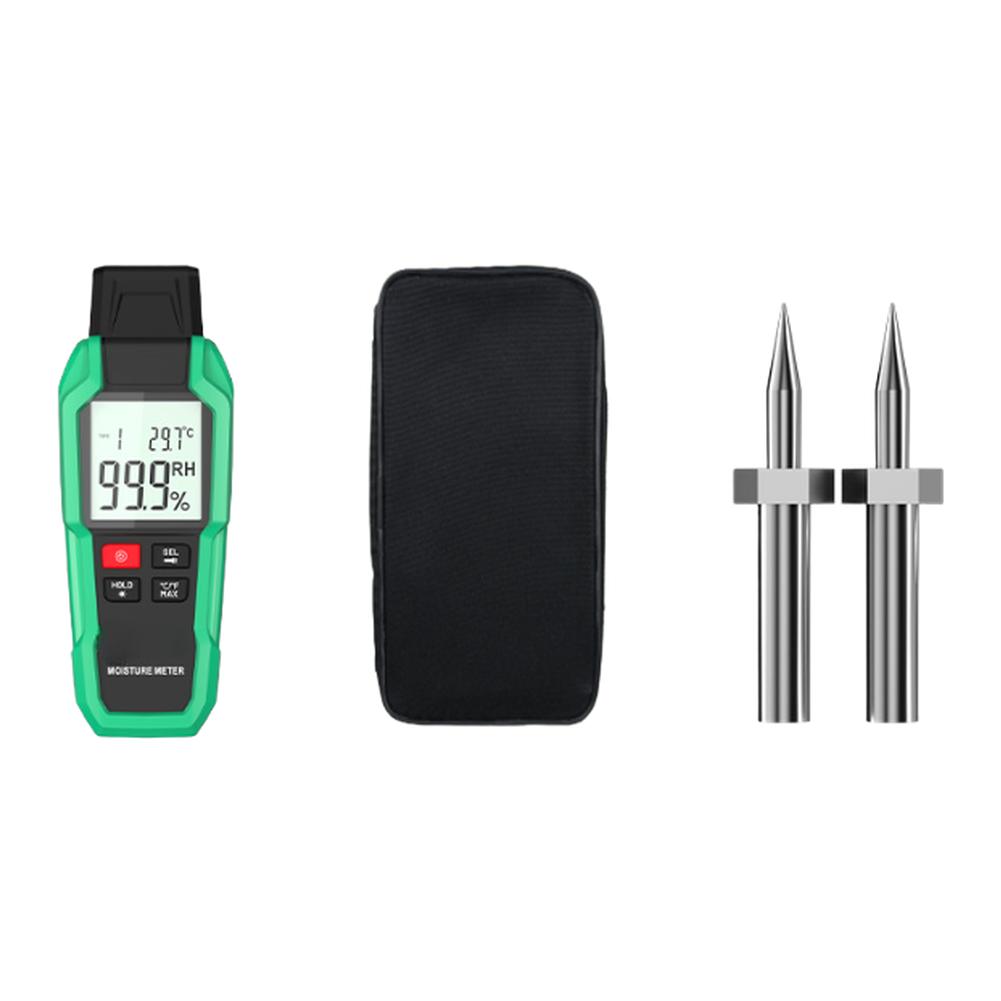 Wood Moisture Meter 0.7-100% Humidity Tester With 9 Modes For Wood Concrete Plaster Wall Building Material Detector