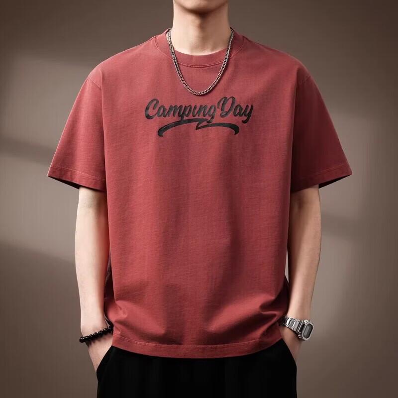 

Men s Premium American Retro Printed Cotton T-Shirt XL