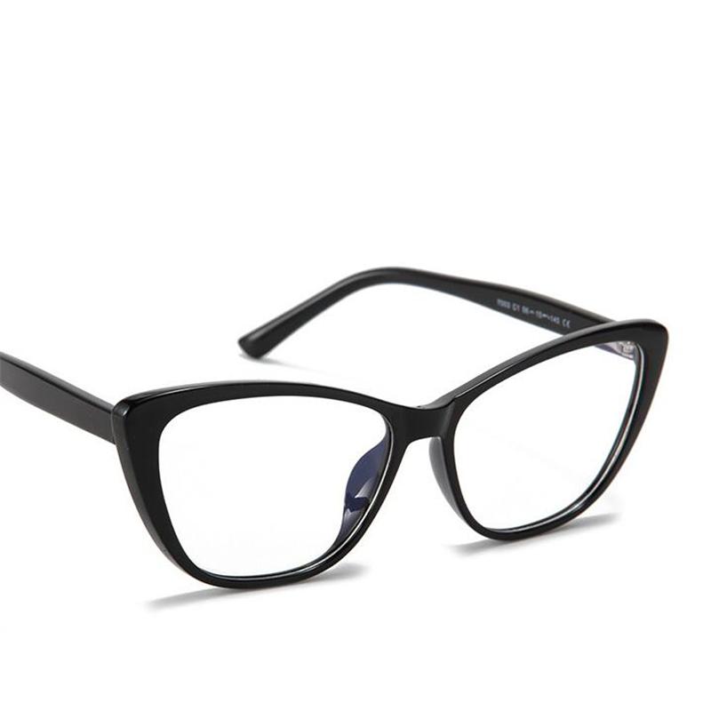 Leopard Frame Anti Blue Rays Cat Eye Prescription Eyeglasses Women Men  Spring Leg Myopes Lunettes 0 -0.5 -0.75 -1.0 To -6.0