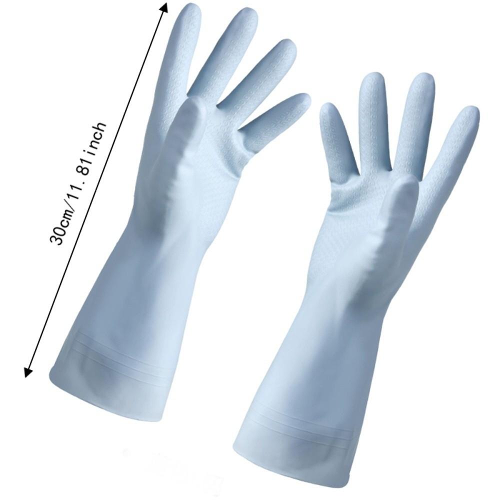 3 Pairs PVC Cleaning Gloves Waterproof Housework Gloves Reuseable Washing Gloves Kitchen