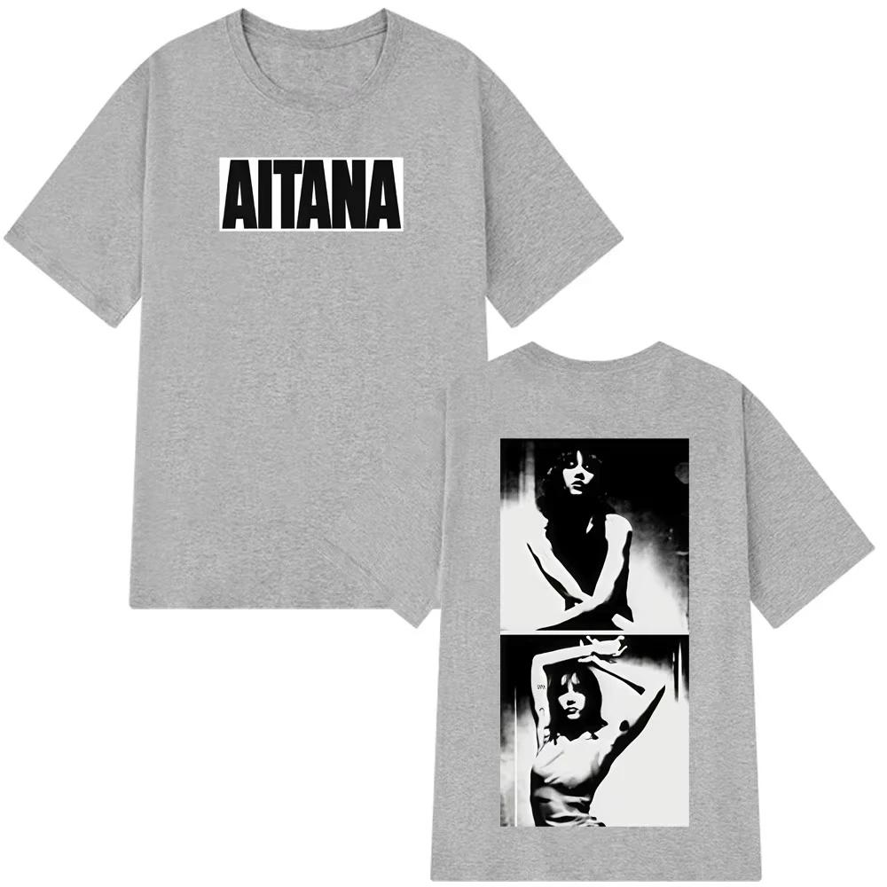 

2026 Hot Sale Singer Aitanas Print TShirts Unisex Women Short Sleeve Vintage T Shirt Summer Cotton Fashion Hiphop Loose Tshirts S