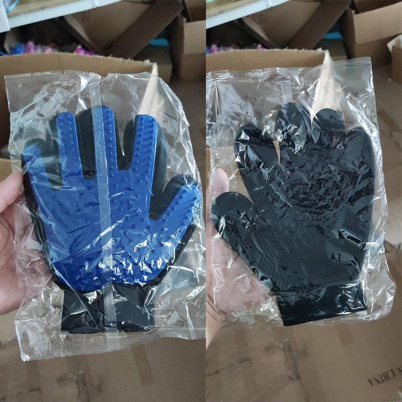 Safe Portable Rubber Pet Grooming Gloves Cleaning Brush Soft Bathing Supplies for Cats Dogs Removes Loose Hair Convenient