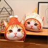 10/40Cm Realistic Food Cat Fluffy Buddy Plush Filled Creature Plaything Backrest Pad Birth Day Festive Presents Little Gentlemen Princesses Boys