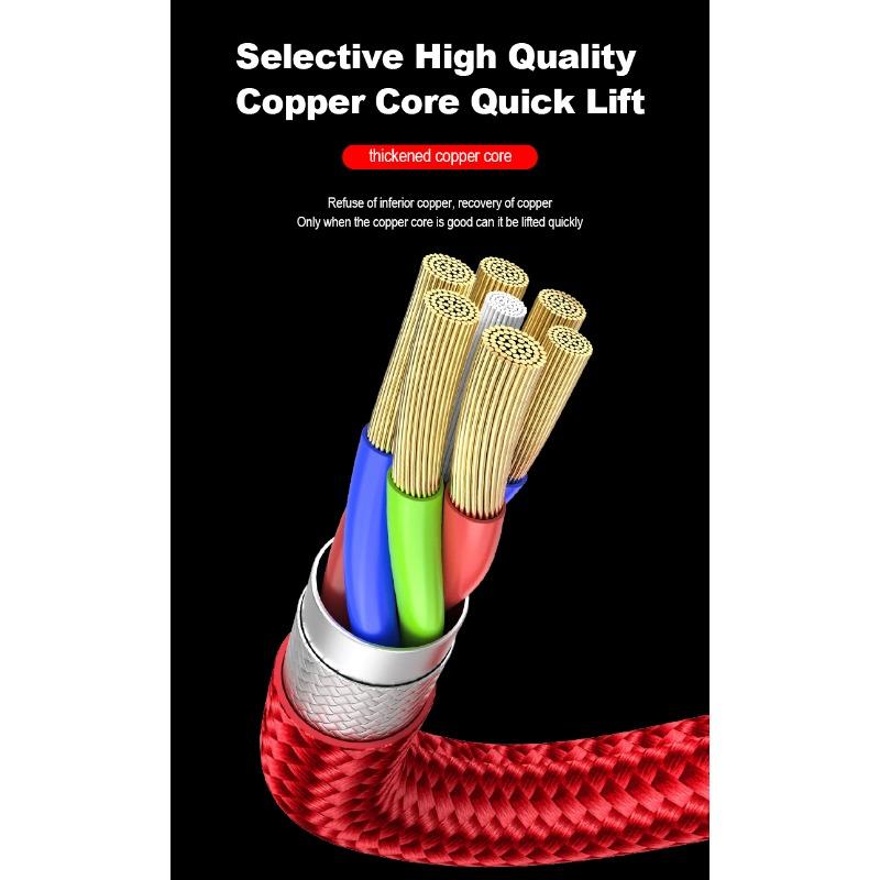 3 in 1 Type C Car Emblem Lightning Micro USB Fast Charging Cable For Kia Ceed Sorento Sportage Niro Optima Picanto Rio Morning Forte K8