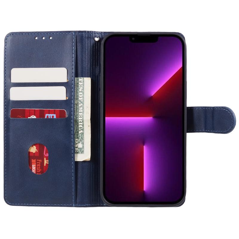 

Magnetic Phone Case for Xiaomi Redmi 13C 4G/Poco C65 4G PU Leather Wallet Stand Cover Black