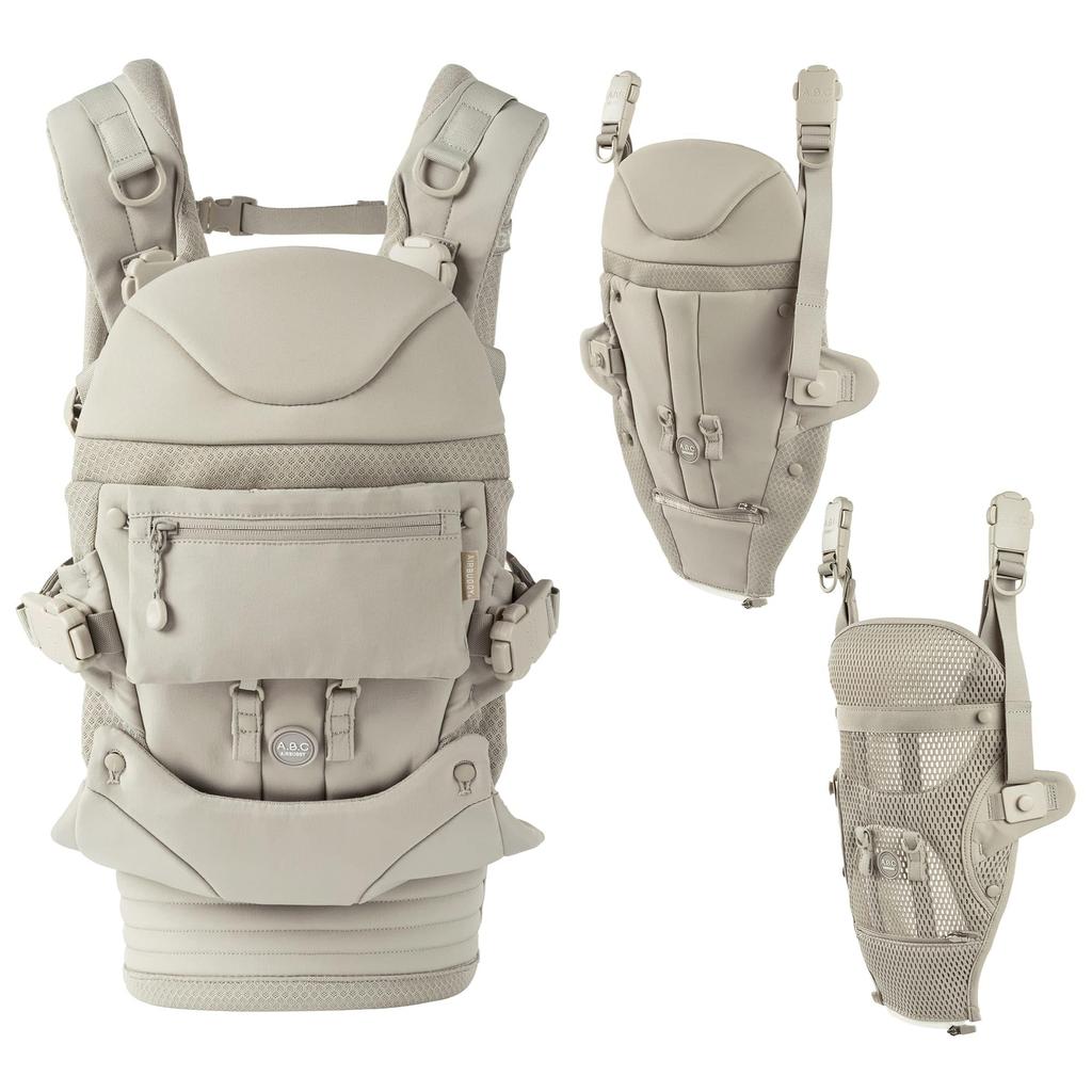 ABC COMFO COMPLETE SET SAND ASH AirBuggy Baby Carrier COMFO Complete Set Sand Ash ABBC0024