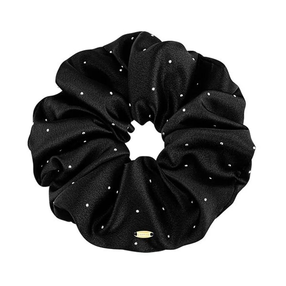 LALA Satin Dot Hair Scrunchie - Dust Black (JALJHS3BF827FA000)