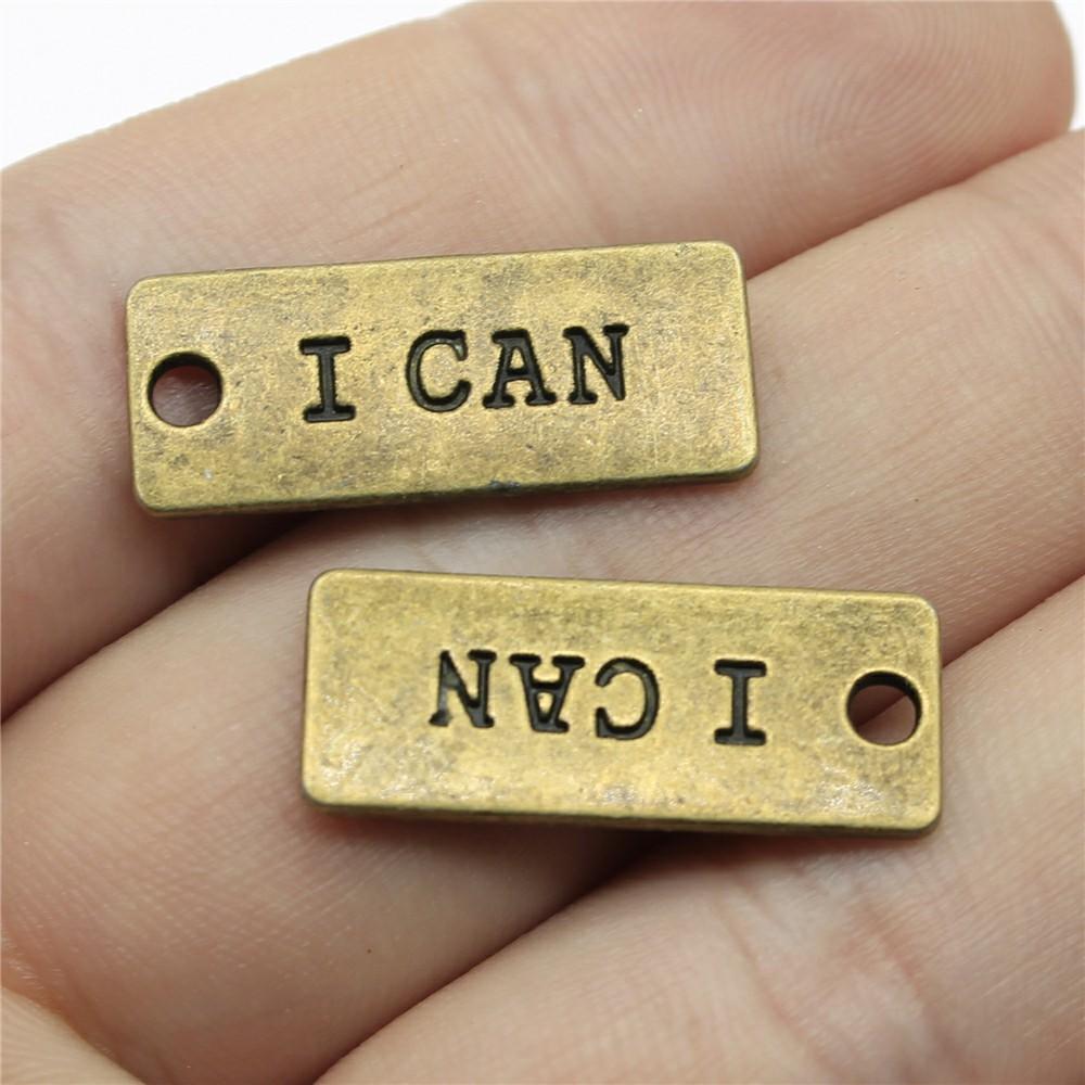 10pcs I Can I Will Strong Is Beautiful Weakness Is A Choice You V-s You Charms For Jewelry Making