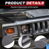 For Hummer H2 2003-2009 PVC Car Front Rear Headlight Light Film Trim Sticker Protective Stickers Auto Accessories