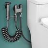 Set Spray Bidet WC a Doppia Uscita in Acciaio Inossidabile con Valvola Angolare
