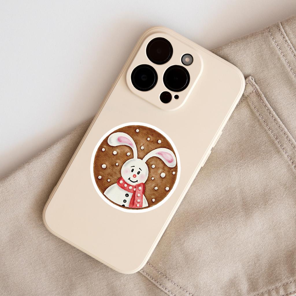 50 Weihnachtsessen Graffiti Aufkleber Wasserbecher Koffer Wasserdichte Dekorative Aufkleber Kreative Feiertagsaufkleber