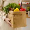 Waterproof Food Storage Bag Washable Washed Kraft Paper Snacks Bags Waterproof Bag  Food Storage