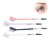Double Headed Eyebrow Brush Steel Needle Eyelash Comb Contouring Eye Brow Eyeliner Makeup Brushes Eyes Blending Cosmetic Brushes