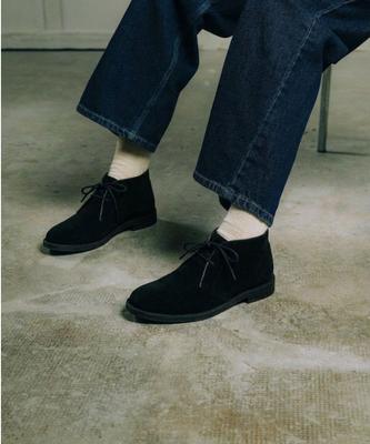 Noverq Classic Suede Desert Black Chukka Boots