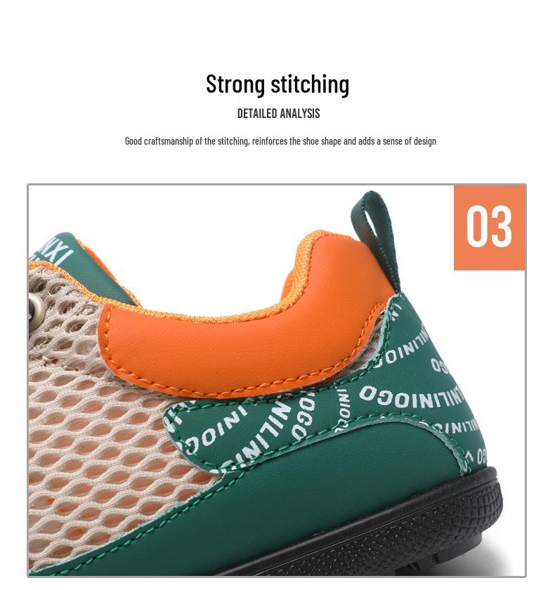 Men's Breathable Mesh Sports Casual Shoes - Soft Sole, Non-Slip, Trendy Summer Driving Sneakers