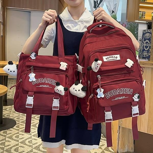 Schoolbag Korean version ins new high-value, fresh and sweet make-up bag, light travel and large-capacity backpack for junior high school students