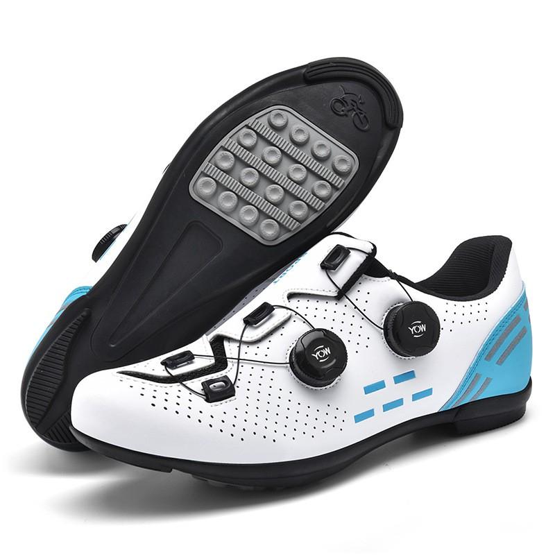 Rennradschuhe Mit Steifer Sohle Atmungsaktive Passform Herren Damen Große Größe MTB Fahrrad Option Ohne Cleats