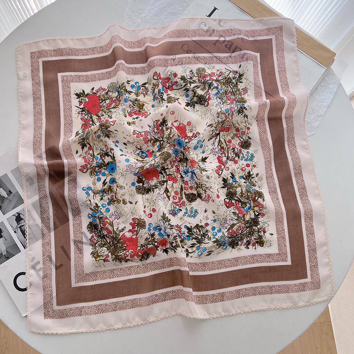 

Весенние тонкие хлопково-льняные квадратные полотенца с принтом сочетаются с рубашками, декоративными пучками и универсальными шарфами в иностранном стиле. 60cm