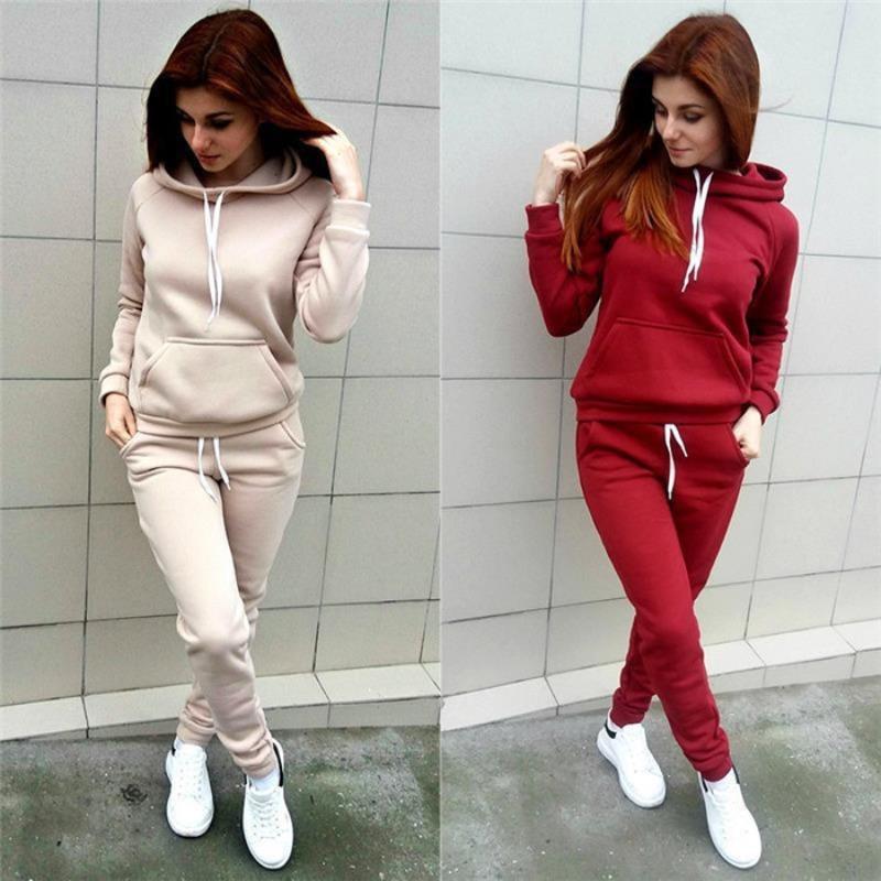 New women's clothing fleece sports suit women