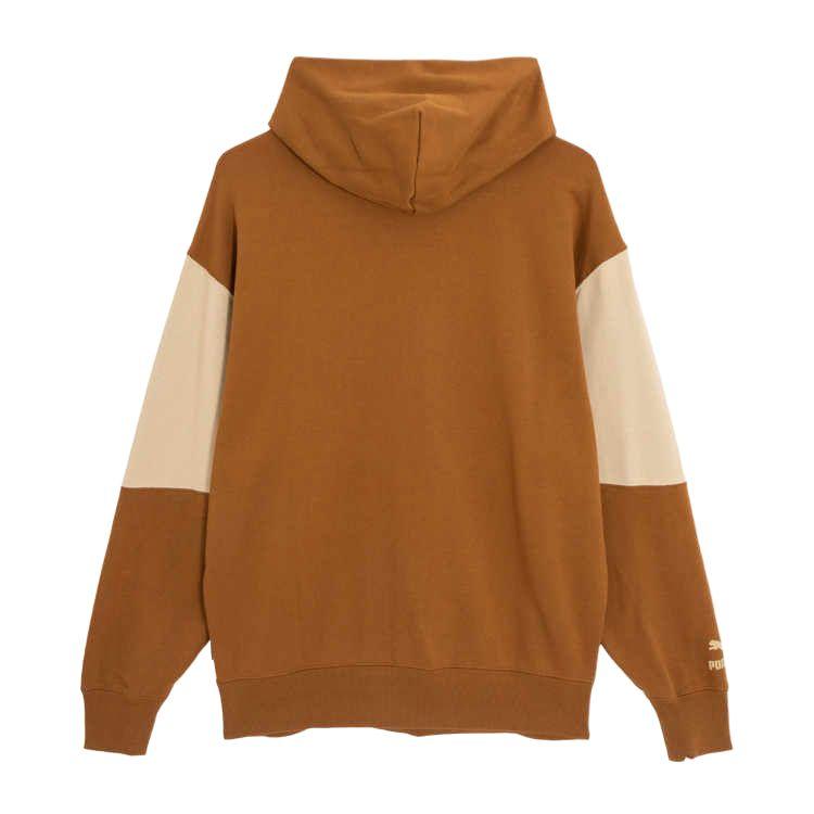Puma Casual Comfortable Skin-Friendly Hooded Sports Splicing College Style Sweatshirt Men Sweatshirt Khaki 536786-97