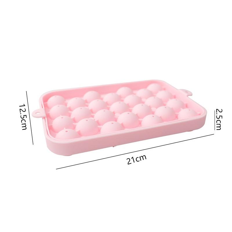 25 Grids Silicone Ice Ball Mold with Lid Easy  Treats for Gatherings