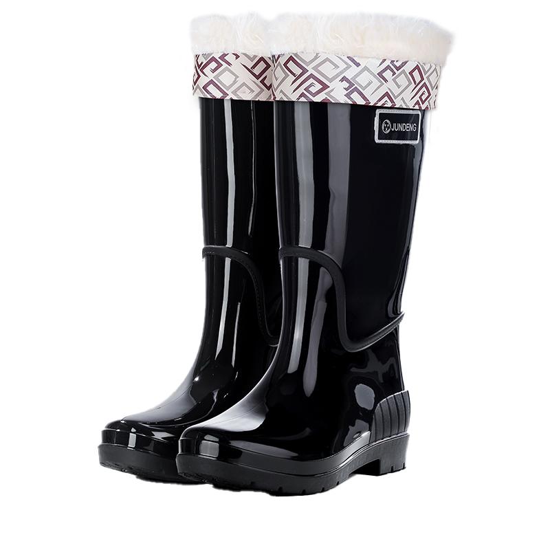 Wholesale Custom Printed High-Top Rain Overshoes PVC Waterproof Rubber Shoes for Men