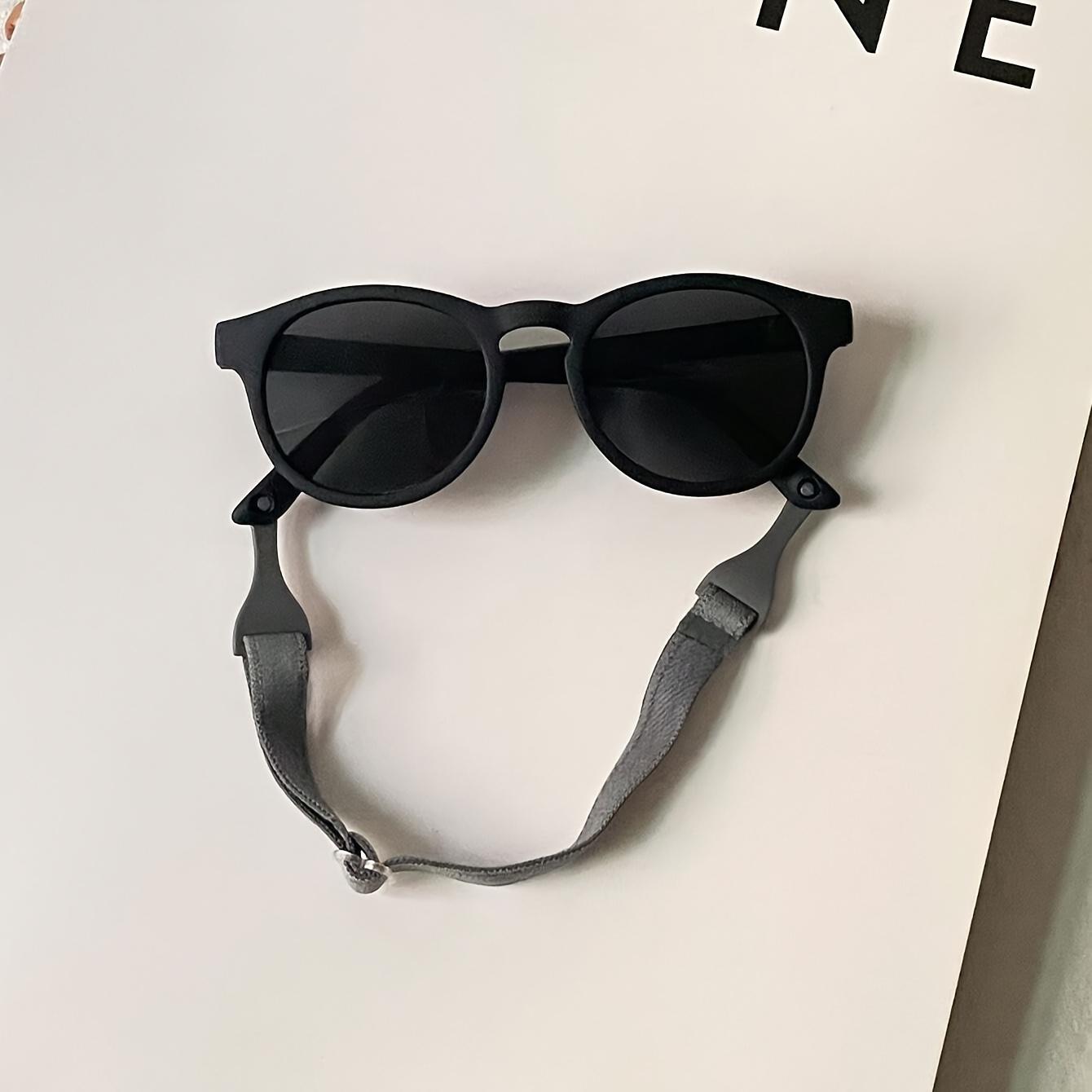 

Fashionable Baby Silicone Oval Fashion Glasses with Snap-On Anti-Drop Rope Suitable for Pool Birthday Celebrations And Holiday Gifts