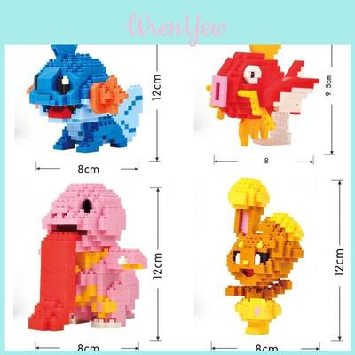 Juguete de Micro Bloques Pokémon Diamante Kit de Construcción DIY Para Juego Creativo