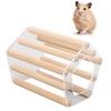 Minimalist Pentagonal Hamster Wooden House Ventilated Transparent Hamster Cabin for Hamster Golden Br