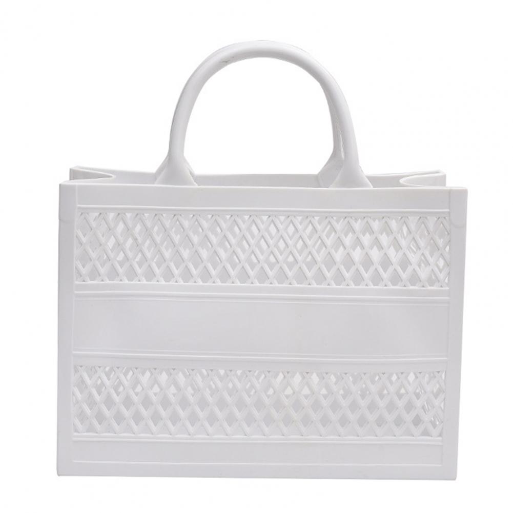 Hollow Beach Tote Bag PVC Portable Sandproof Waterproof Toiletries Grocery Vacation Swimming Tote Handbag Portable Travel bag