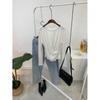 C S In The Room Women CuT Lap Lip neCk Long Sleeve T ShirT 2Color
