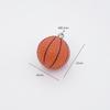 Sports ball keychains, basketballs, soccer balls, and tennis balls