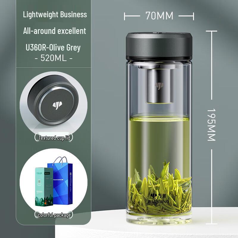 WANXIANG Single-Layer Borosilicate Glass Tumbler
