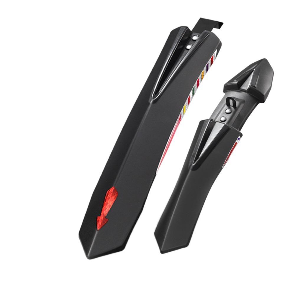 Hight Quality Splash Guard Bike Mudguard 2Pcs Adjustable Bicycle Fenders Reflective Stickers Bike Splash Guard Mountain Bike