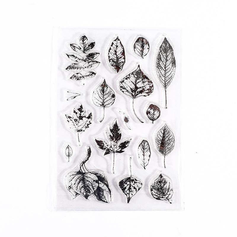 Vintage Clear Silicone Stamps, Letters Numbers Plants Landscape Postmark, Journal Diary Collage Decor Stamps